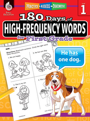 cover image of 180 Days of High-Frequency Words for First Grade